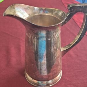 Elegant Silver Plated Metal Pitcher